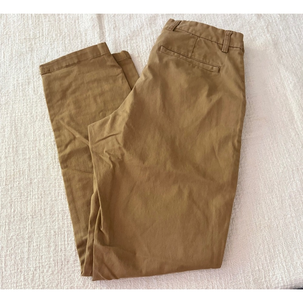 Old Navy Mens Slim Built-In Flex Chino Pants 28x30 Tobacco Brown